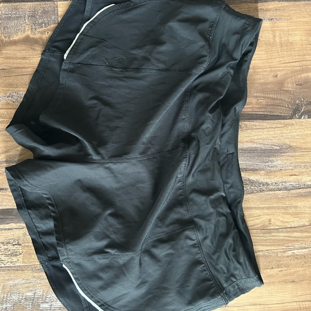 ZYIA Black Athletic Shorts with Moisture-Wicking Fabric